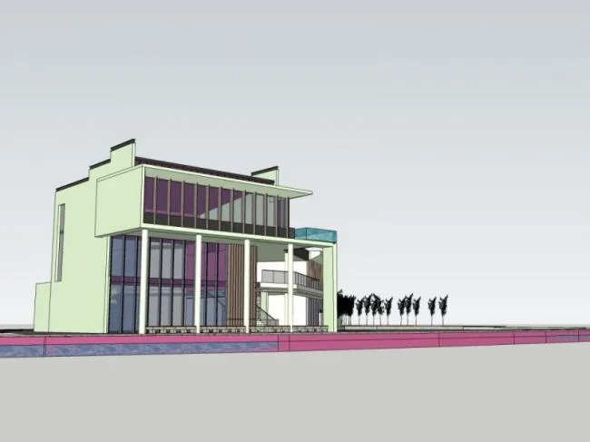 Sketchup Villa Model | Solo Villa, Modern Style
