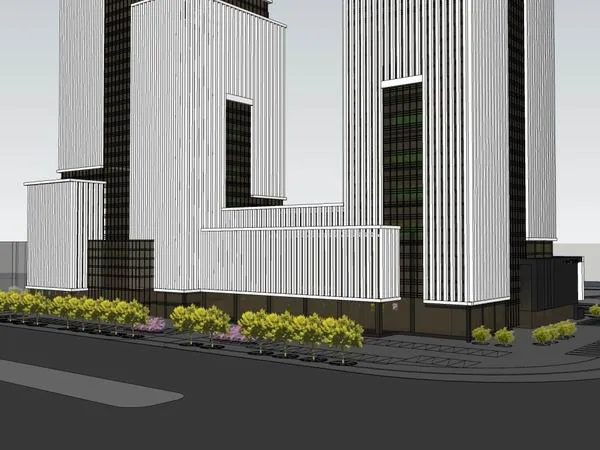 Sketchup Office Model | Super High rise Office Building, Office Building, Modern Style
