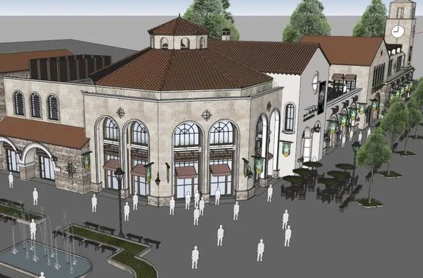 Sketchup Business Model | Multi story Commercial Street, Classical Style