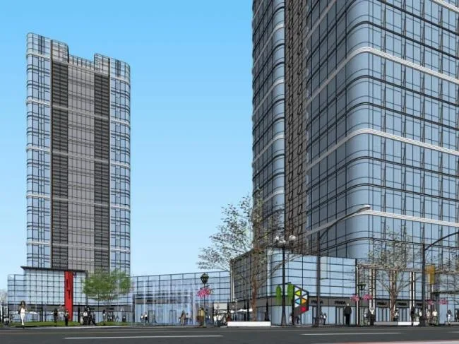 Sketchup Complex Model | Multi story Commercial Complex, Office Building, Modern Style