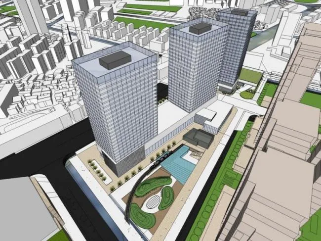Sketchup Complex Model | Multi story Commercial Complex, Office, Hotel, Modern Style