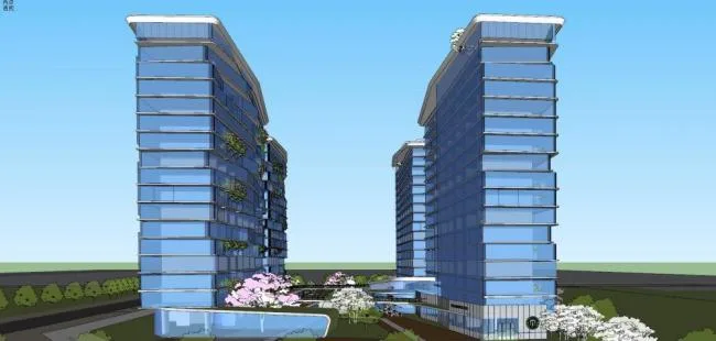 Sketchup Residential Model | High rise Residential Buildings, Modern Style, Residential Buildings