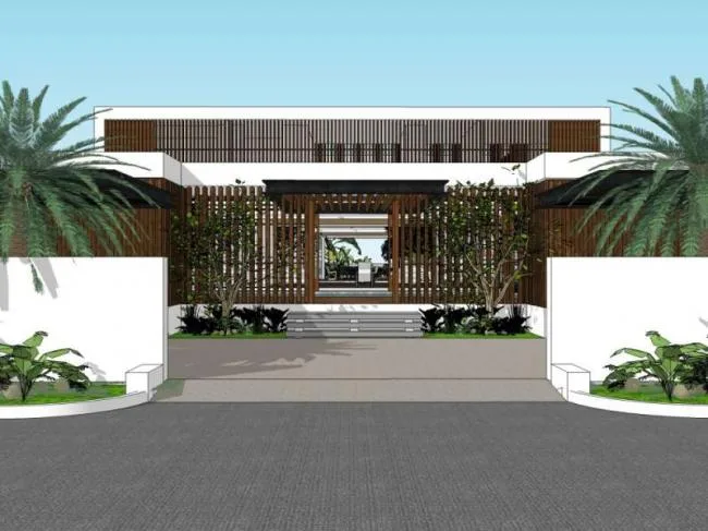 Sketchup Villa Model | Solo Villa, Modern Style