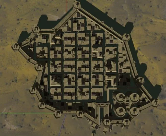 SketchUp Residential Model: Medieval Arabic-Style Arab City