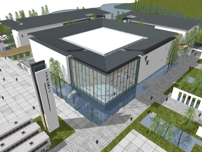 Sketchup Business Model | Multi story clubhouse, commercial building, Chinese style