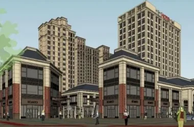 SketchUp Residential Model Featuring High-Rise Living, Hotel, Ground-Floor Retail, Sloped Roofs, Corridors, and Neoclassical Design-BIM WORLD