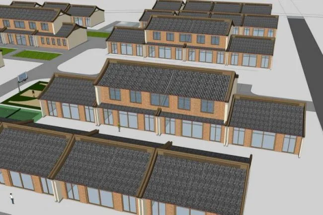 Multi-Story Rural Residence in Chinese Style | SketchUp Residential Model