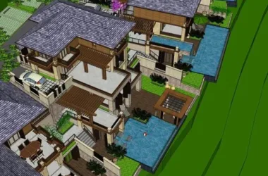 Classical Stacked Villa Model in SketchUp-BIM WORLD
