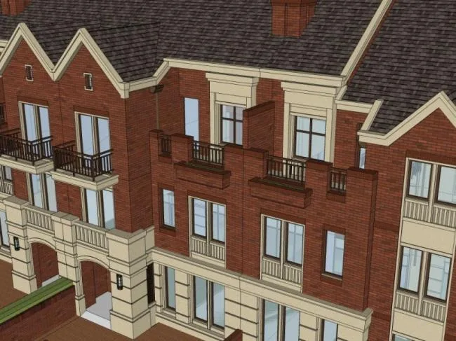 Sketchup Villa Model | Townhouse, Classical Style