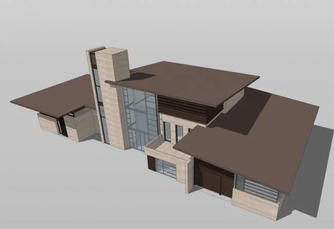 Sketchup Villa Model | Solo Villa, Clubhouse, New Asian Style