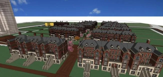 Sketchup Villa Model | Villa Cluster, British Style