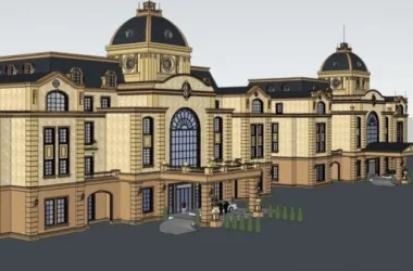 SketchUp Business Model: Designing a Multi-Story European Classical Style Club-BIM WORLD