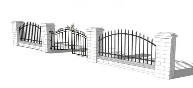 SketchUp Material Models: Wall and Fence Components Guide