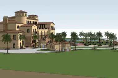 SketchUp Business Model: Designing a Multi-Story Spanish-Style Clubhouse-BIM WORLD