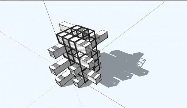Sketchup Business Model | Container, Modern Style, Entertainment and Leisure Facilities