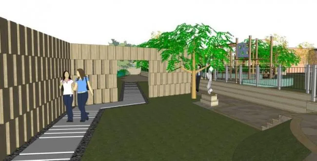 Sketchup Landscape Model | Courtyard Garden Landscape, European Style, Classical Style