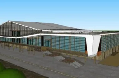 SketchUp Business Model: Modern Multi-Story Clubhouse Design-BIM WORLD