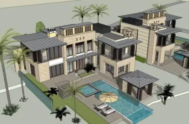 Modern Solo Villa Design | SketchUp 3D Model-BIM WORLD