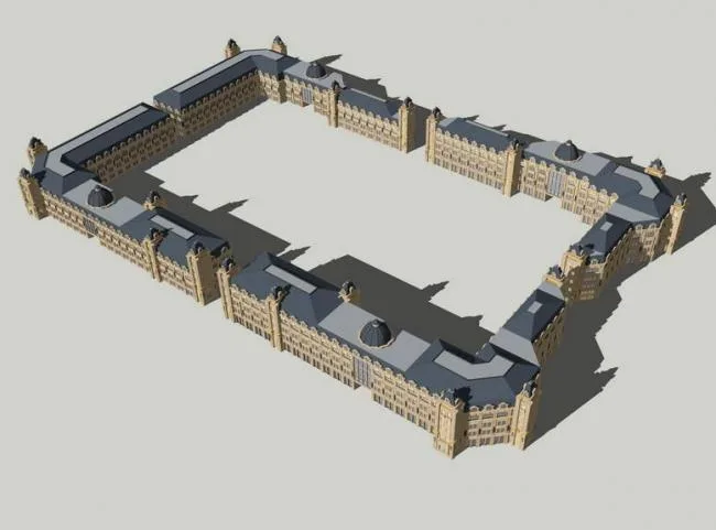 Sketchup Business Model | Multi layer Business, French Classical Style