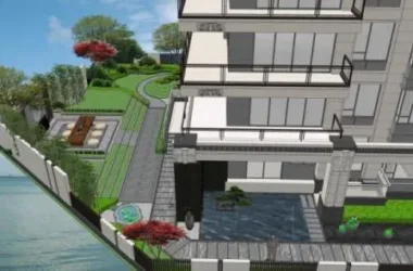 Modern Multi-Story Residential Model in SketchUp-BIM WORLD