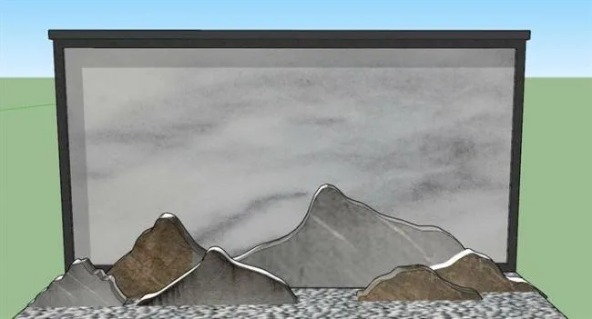 Sketchup Material Model | Landscape Wall Material Component