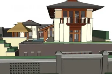 Modern Chinese-Style Stacked Villa | SketchUp Model-BIM WORLD