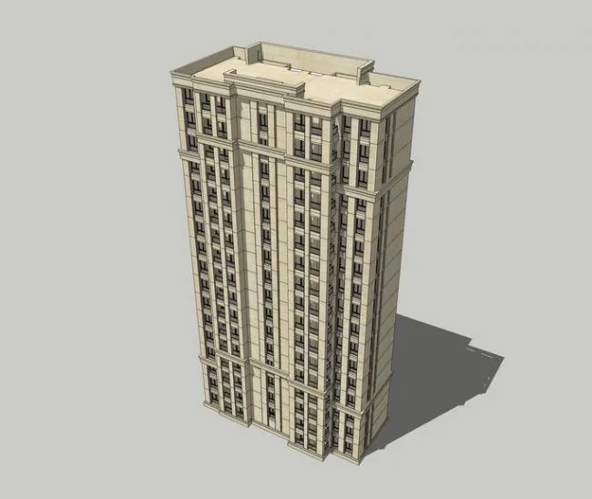 SketchUp Residential Models: High-Rise and Neoclassical Style Buildings