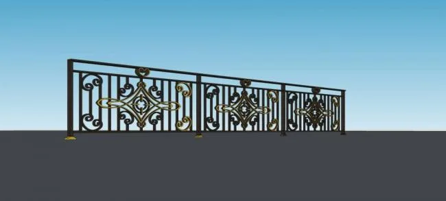 Sketchup Material Model | European, Architectural Components, Railings