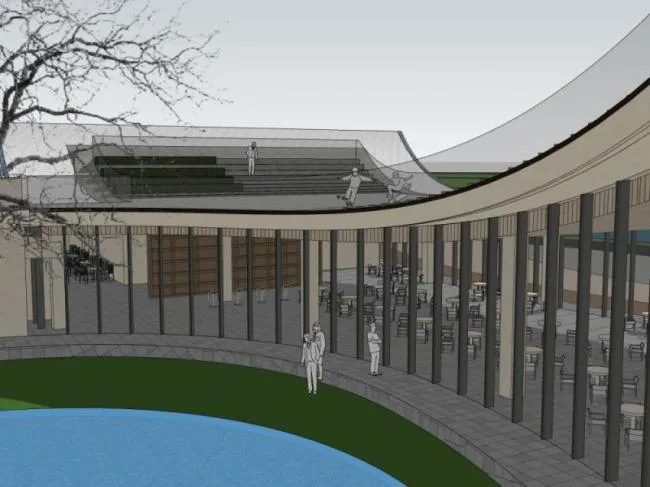 Sketchup Business Model | Multi story Commercial Sales Office, Modern Style