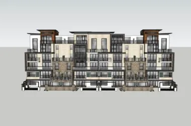Modern Asian Villa Design | SketchUp 3D Model-BIM WORLD