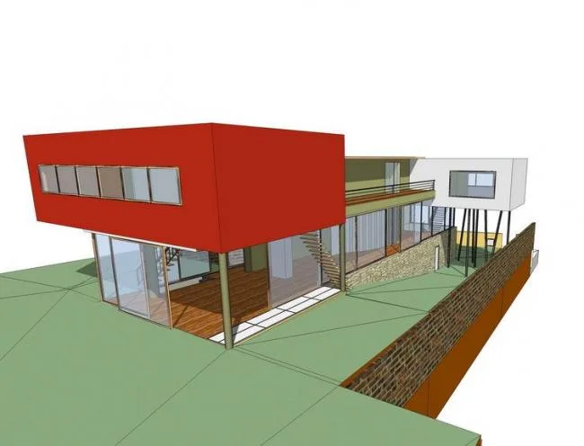 Sketchup Residential Model | Multi story Residence, Residential Building, Modern Style, Master Villa Dall