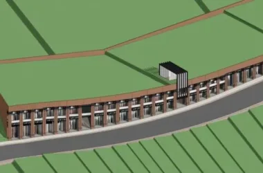 SketchUp Business Model: Modern Multi-Story Commercial Podium Design-BIM WORLD