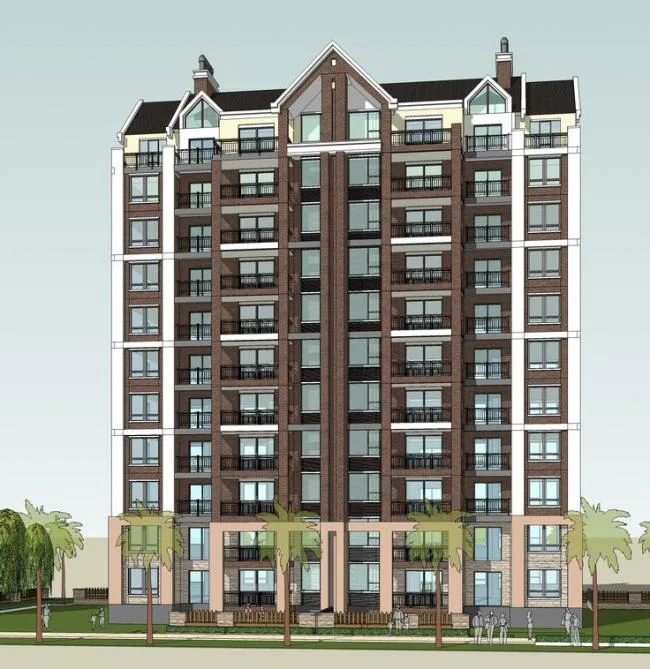 Sketchup Residential Model | Small and High rise Residential Buildings, European Style, Neoclassical Style, Residential Architecture