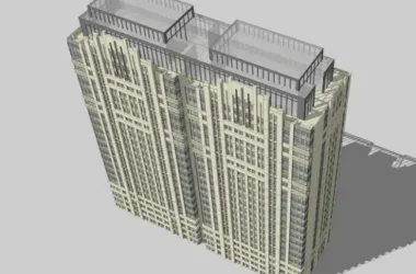 SketchUp Residential Models: High-Rise and Art Deco Style Buildings-BIM WORLD