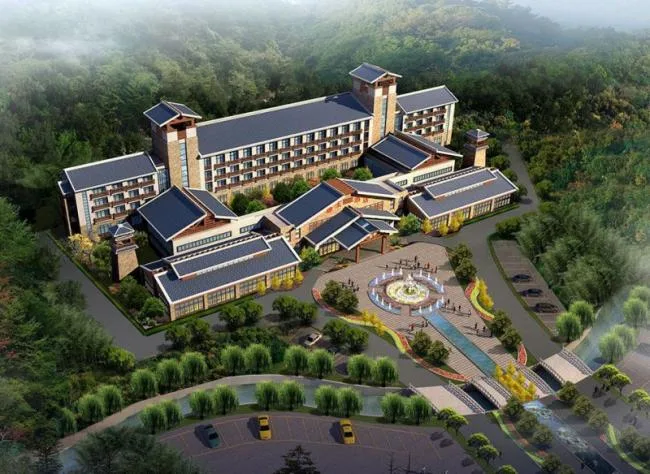 Sketchup Hotel Model | Multi story Hotel, New Chinese Style