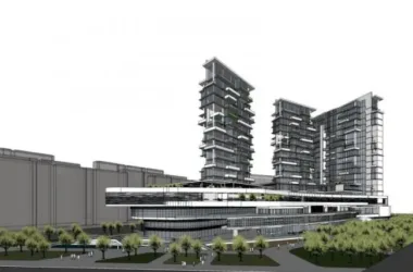 SketchUp Complex Model: Modern High-Rise Commercial Building-BIM WORLD
