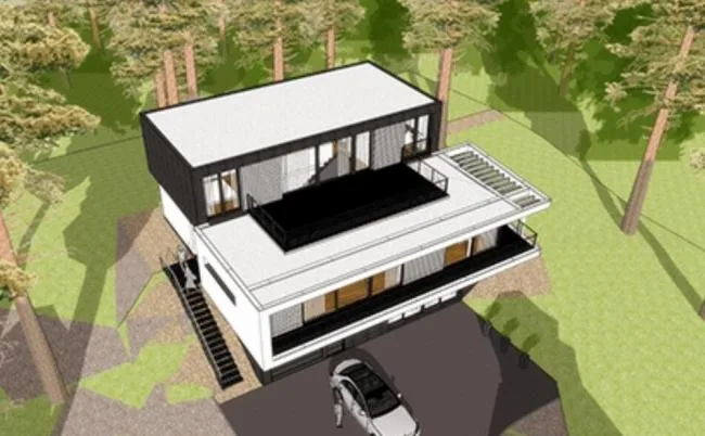 Sketchup Villa Model | Forest Villa, Solo Villa, Modern Style