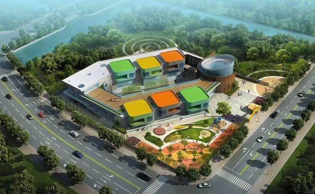 Sketchup School Model | Multi story Kindergarten, Modern Style, Educational Architecture