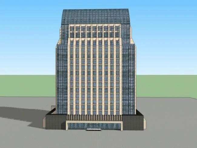 Sketchup Office Model | High rise Office Building, Modern Style
