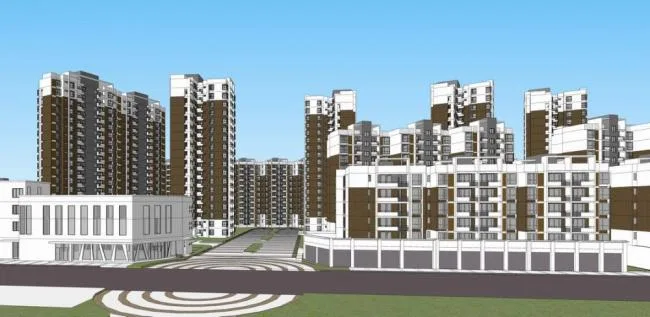 Sketchup Residential Model | High rise residential buildings, neighborhoods, residential buildings, modern style