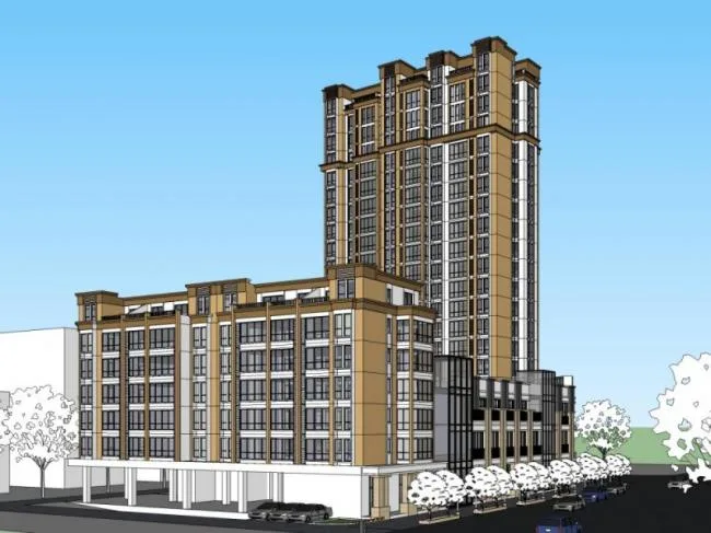 Sketchup Complex Model | Multi story Commercial Complex, Residential, Classical Style