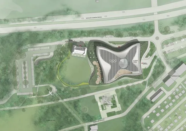 BIM Architecture | Butterfly like Lightly Spreading Wings: International Olympic Committee Headquarters/3XN