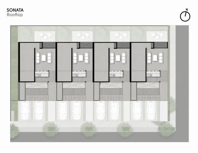 BIM Architecture | Sonata Room, using stairs to create intersecting public and private spaces/Arkham Projects