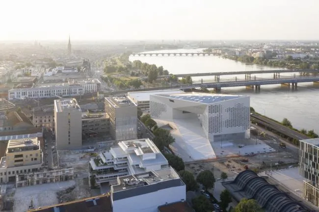 BIM Architecture | 'M É CA Cultural, Economic and Creative Center', Material Texture of Sandblasting Concrete/BIG