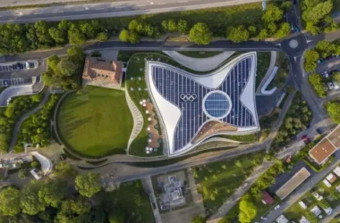 BIM Architecture: The International Olympic Committee Headquarters by 3XN – Wings Lightly Spreading Like a Butterfly-BIM WORLD