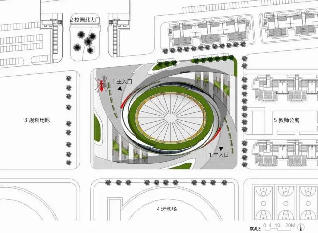 BIM Architecture | Beijing Architecture New Year's Eve Campus Gymnasium/Beijing Construction Engineering Architectural Design and Research Institute