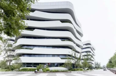 BIM Architecture: Tianyun Industrial Office Cluster by First Practice – Inspired by Soft, Flowing Waves-BIM WORLD