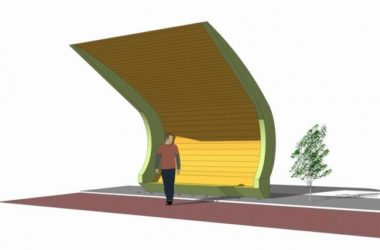 SketchUp Material Models: Bus Stop, Shelter, and Station Sign-BIM WORLD