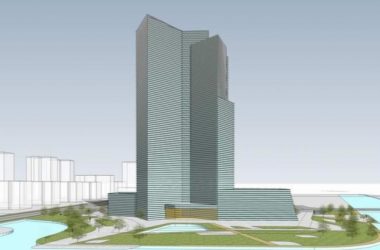 Modern High-Rise Office Building SketchUp Model-BIM WORLD