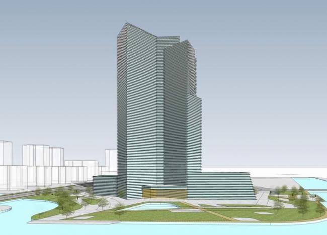Modern High-Rise Office Building SketchUp Model